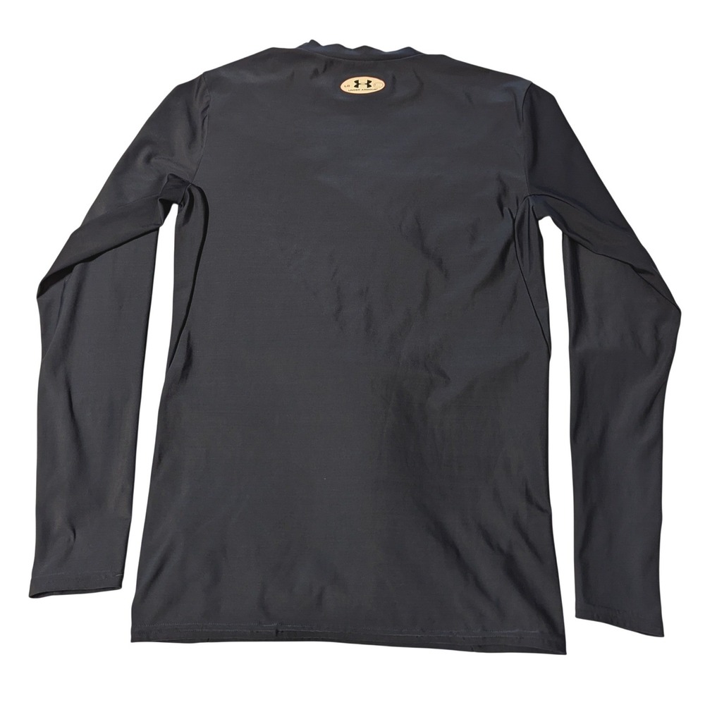 Under Armour Mens HeatGear Compression Long Sleeve Shirt Navy Blue LG Large - Picture 5 of 10